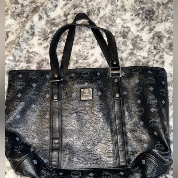 MCM Black Leather Tote Bag - Picture 1 of 5